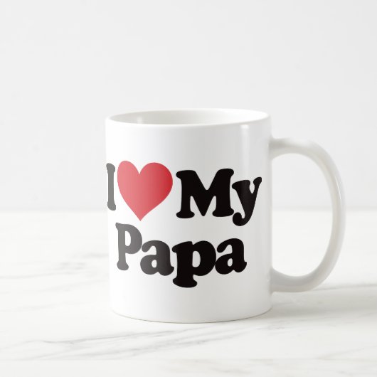 Mug J'aime mon papa (Droite)