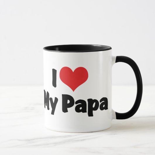 Mug J'aime mon papa (Droite)