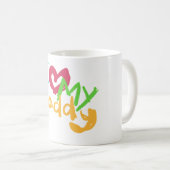 Mug J'aime mon papa (Devant droit)