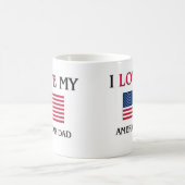 Mug J'aime mon papa américain (Centre)
