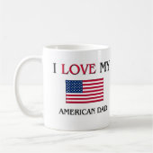 Mug J'aime mon papa américain (Gauche)