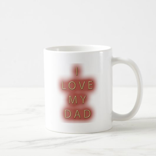 Mug J'aime mon papa (blanc) (Droite)