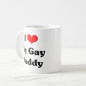 Mug J'aime mon papa gai (Devant gauche)
