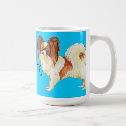 Mug J'aime mon papillon (Droite)