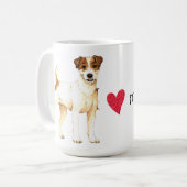 Mug J'aime mon pasteur Russell Terrier (Devant gauche)