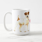 Mug J'aime mon pasteur Russell Terrier (Gauche)