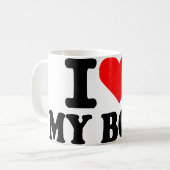 Mug J'aime mon patron (Devant gauche)