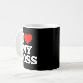 Mug J'aime mon patron (Devant gauche)