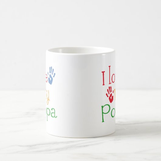 Mug J'aime mon pépère (Handprints) (Centre)