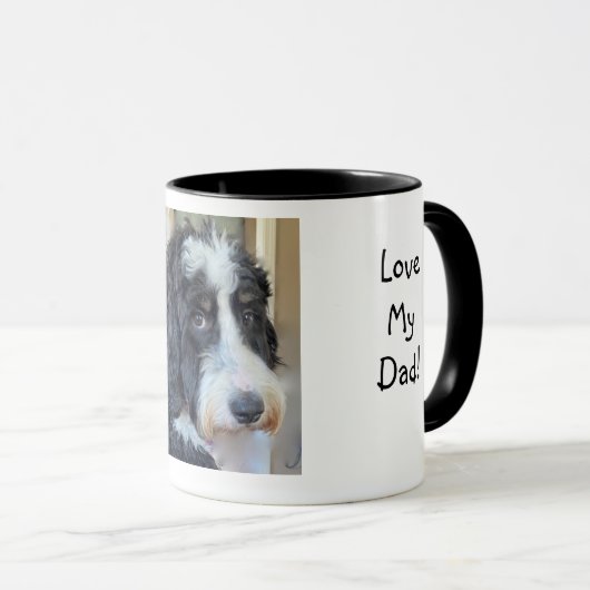 Mug J'aime mon père Bernedoodle (Devant droit)