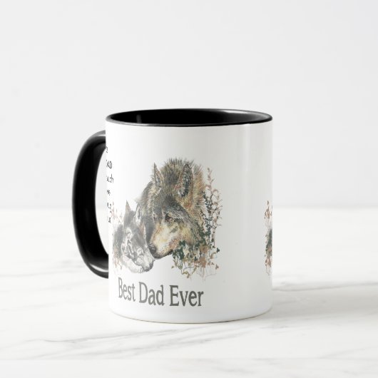 Mug J'aime mon PÈRE tellement je me moque Citation (Devant gauche)