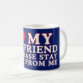 Mug J'Aime Mon Petit-Ami Alors S'Il Vous Plaît Restez  (Devant droit)