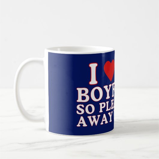 Mug J'Aime Mon Petit-Ami Alors S'Il Vous Plaît Restez  (Gauche)