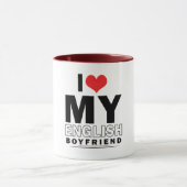 Mug J'aime mon petit ami anglais (Centre)