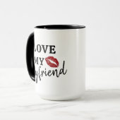 Mug J'Aime Mon Petit-Ami Café Romantique (Devant gauche)