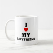 Mug J'Aime Mon Petit Ami Chaud, J'Aime Mon Petit Ami C (Gauche)