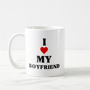 Mug J'Aime Mon Petit Ami Chaud, J'Aime Mon Petit Ami C