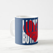 Mug J'aime mon petit ami Coeur (Devant gauche)