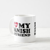 Mug J'aime mon petit ami danois (Devant gauche)