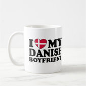 Mug J'aime mon petit ami danois (Gauche)