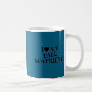 Mug J'aime mon petit ami grand T-shirt drôle pour femm