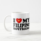 Mug J'aime mon petit ami philippin (Gauche)