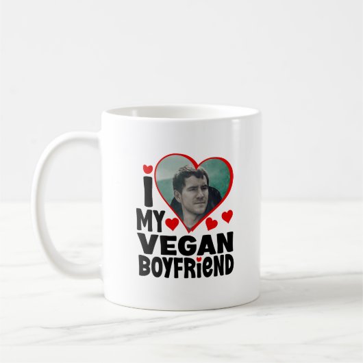 Mug J'aime mon petit ami Vegan, Saint Valentin (Gauche)