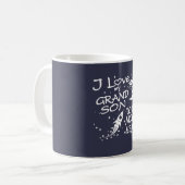 Mug J'aime mon petit-fils à la lune et au dos (Devant gauche)