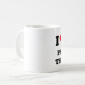 Mug J'aime mon physiothérapeute (Devant gauche)