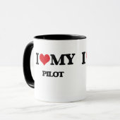 Mug J'aime mon pilote (Devant gauche)