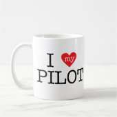 Mug J'aime mon pilote (Gauche)
