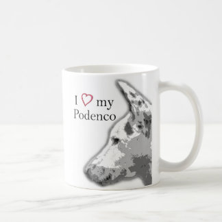 Mug j'aime mon podenco