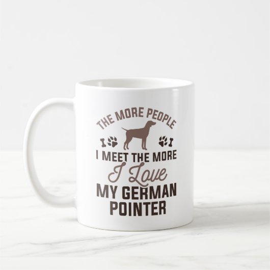 Mug J'Aime Mon Pointeur Allemand (Gauche)