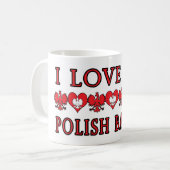 Mug J'Aime Mon Polonais Babcia (Devant gauche)