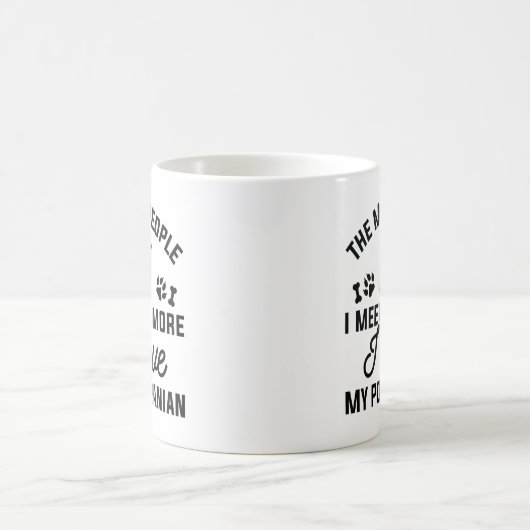Mug J'Aime Mon Poméranien (Centre)