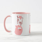 MUG J'AIME MON PORC (Gauche)