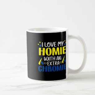 Mug J'aime mon pote avec un chromosome supplémentaire