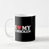 Mug J'aime mon poulet, j'adore mon poulet (Gauche)