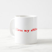 Mug J'aime mon problème d'attitude (Devant gauche)