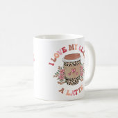 Mug J'aime Mon Prof De Café Latte De Classe Retour À L (Devant droit)
