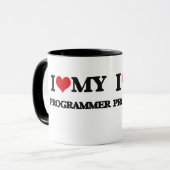 Mug J'aime mon programmeur (Devant gauche)