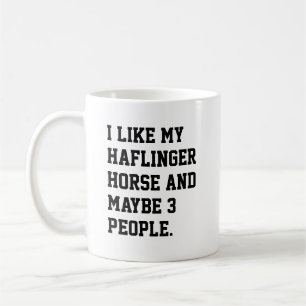 Mug J'Aime Mon Propriétaire De Cheval Haflinger Cheval