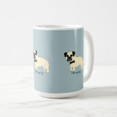 Mug J'aime mon Pug (Devant droit)