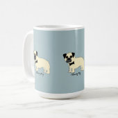 Mug J'aime mon Pug (Devant gauche)