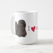 Mug J'aime mon Puli (Devant gauche)