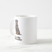 Mug "J'aime mon Rottweiler (Devant gauche)