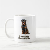 Mug "J'aime mon Rottweiler (Gauche)