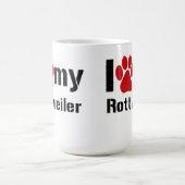 Mug J'aime mon rottweiler (Centre)