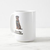Mug "J'aime mon Rottweiler (Devant gauche)