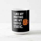 Mug J'aime mon routage comme mon café statique (Centre)